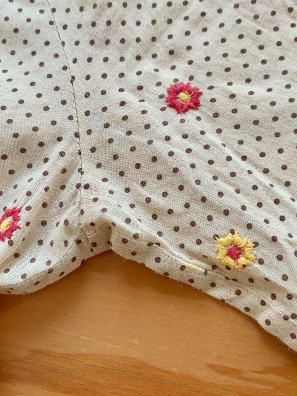Junta Watanabe Embroidered Flower Top 2002 M - Picture 4 of 6